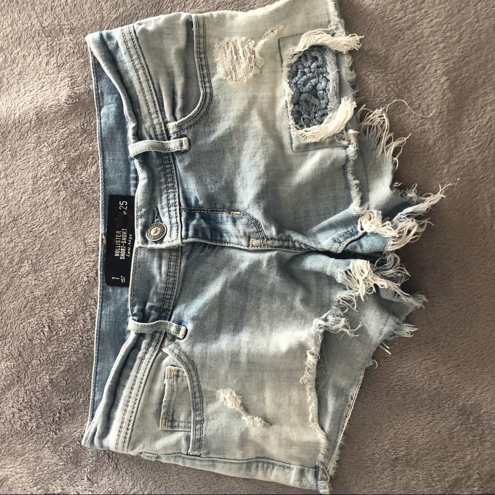 Low Rise Distressed Hollister Shorts